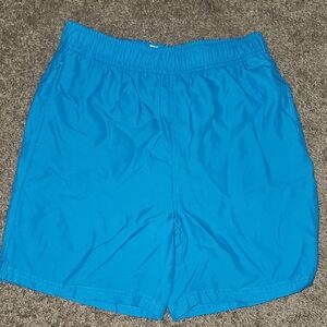Vibrant Blue Kids Swim Trunks